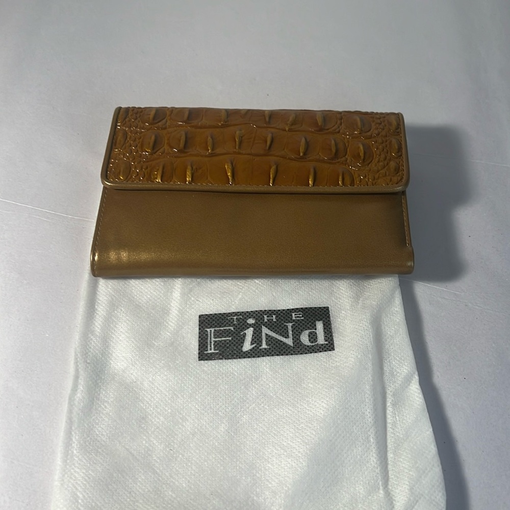 The Find Croco Stamped Leather Wallet